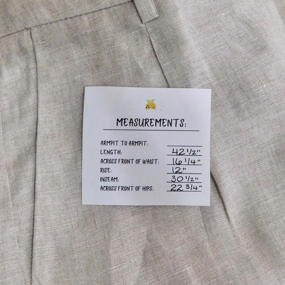 NWT!! J. CREW Wide Leg Essential Pants Flax Linen Pleated Preppy Summer Size 10 - Picture 16 of 16
